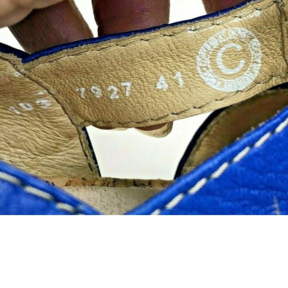 WOLKY Blue Leather Lace-up Sandals EUR 41 10-10.5 - Picture 8 of 8